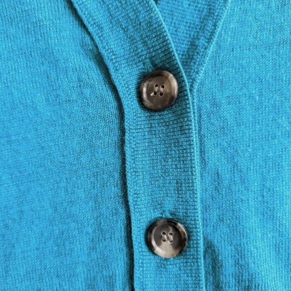 Ann Taylor Loft Turquoise Blue Sweater Size M - Picture 6 of 8